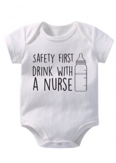 Baby Strampler Drink With a Nurse