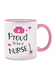 Tasse Proud to be a Nurse 2 Rosa