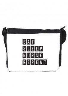 Schultertasche Gross Eat Sleep Nurse Repeat