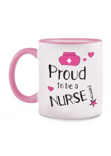 Tasse Proud to be a Nurse 2 Rosa