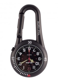 Karabiner Uhr NOC450 Schwarz