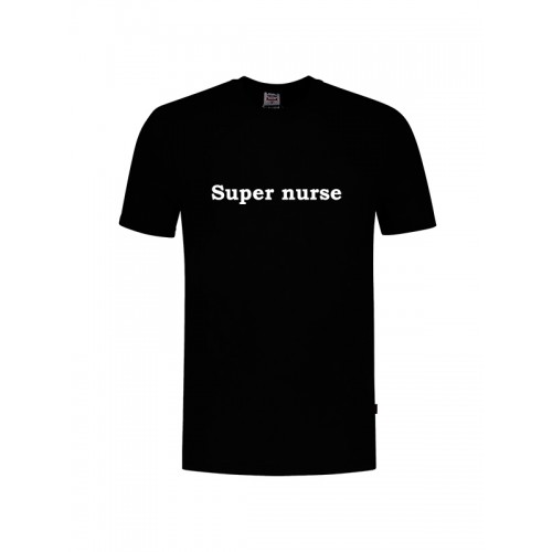 T-Shirt Super Nurse Schwarz