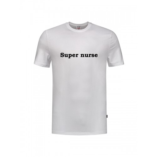 T-Shirt Super Nurse Weiß